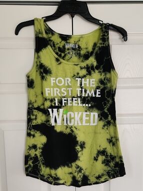 Wicked Lime Tie-Dye Graphic Tank Top